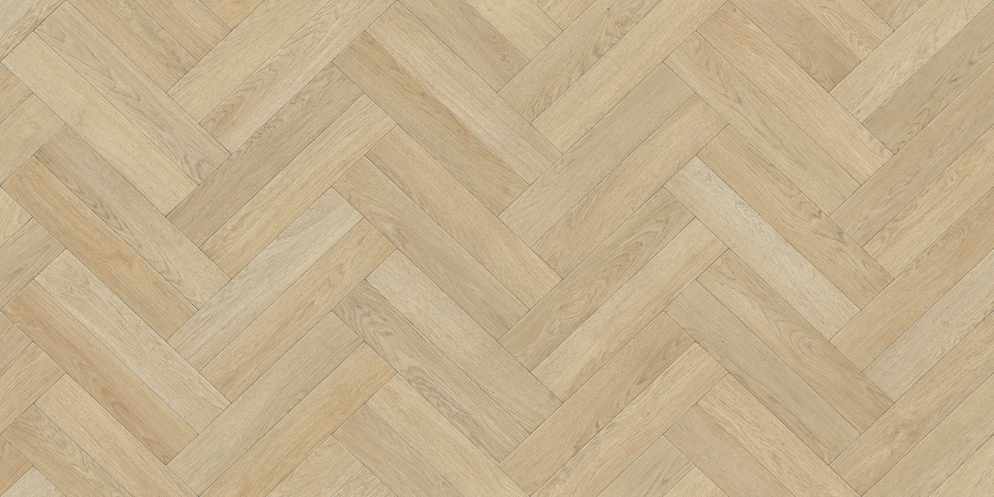 Luxor Herringbone Style Lino Vinyl Flooring - Marilyn 34