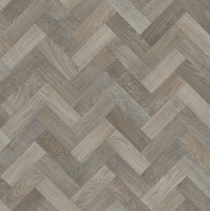 Luxor Herringbone Lino Vinyl Flooring - Sintra 86