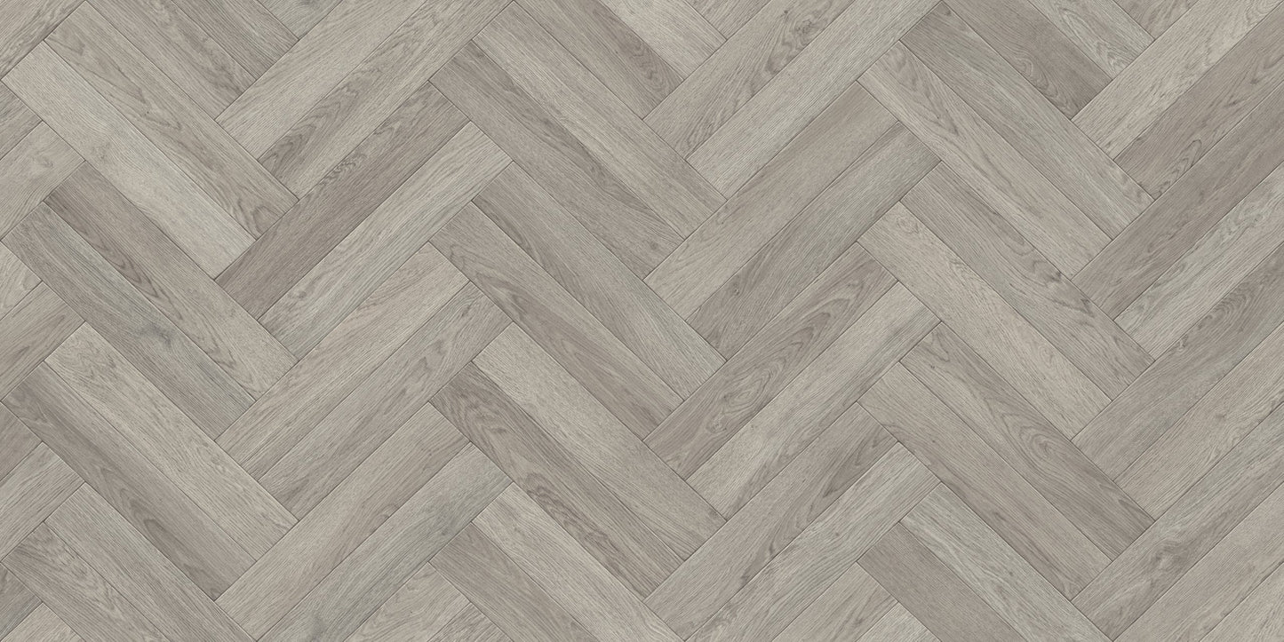 Luxor Herringbone Style Lino Vinyl Flooring - Marilyn 93