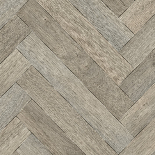 Luxor Herringbone Lino Vinyl Flooring Alaska 92